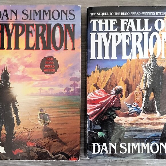 HYPERION BOOKS LOT OF 2 HYPERION AND THE FALL OF HYPERION CANTOS BY DAN SIMMONS - Picture 1 of 12